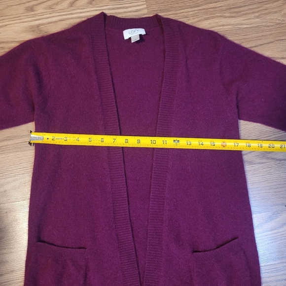 Purple Cashmere Cardi From LOFT - Picture 6 of 9